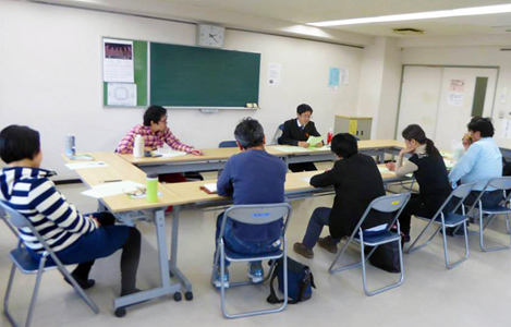 石坂わたるの活動:大和区民活動センターでのお茶会の様子です。