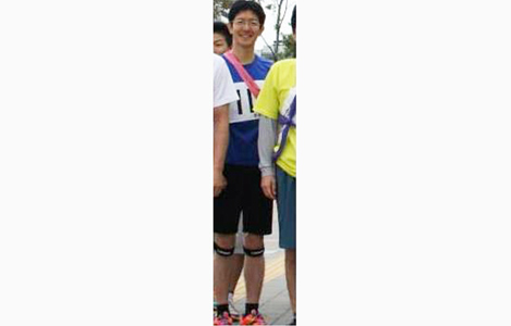 石坂わたるの活動：四季の森公園で行われた駅伝大会に参加している写真