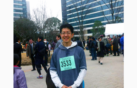石坂わたるの活動：中野ランニングフェスタに参加の様子です。