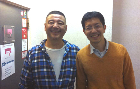 石坂わたるの活動:新宿二丁目振興会の元会長の福島さん(中野区在住)と。