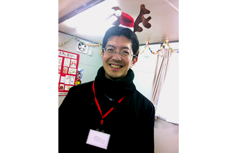 同じく鷹来の森の仮設住宅でのクリスマス会のボランティア活動として)