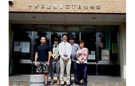 石坂わたるの活動:東上鷺宮 (分室「上鷺宮二丁目集会室」)にて。